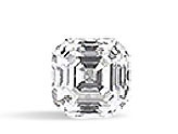 Asscher shaped diamond