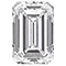 Emerald shaped diamond