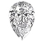 Pear shaped diamond