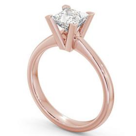 Princess Diamond Square Prongs Engagement Ring 18K Rose Gold Solitaire ENPR6_RG_THUMB1 