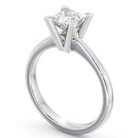 Princess Diamond Square Prongs Engagement Ring Platinum Solitaire ENPR6_WG_THUMB1 