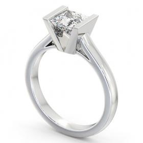 Princess Diamond Tension Set Engagement Ring 18K White Gold Solitaire ENPR9_WG_THUMB1 
