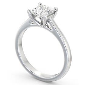 Princess Diamond Traditional Engagement Ring 18K White Gold Solitaire ENPR14_WG_THUMB1 