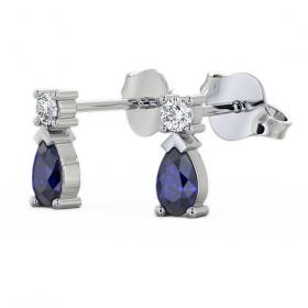 Drop Style Blue Sapphire and Diamond 0.72ct Earrings 18K White Gold ERG34GEM_WG_BS_THUMB1.jpg 