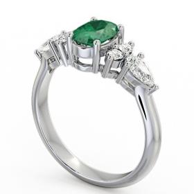 Emerald and Diamond 1.27ct Ring 18K White Gold GEM2_WG_EM_THUMB1 