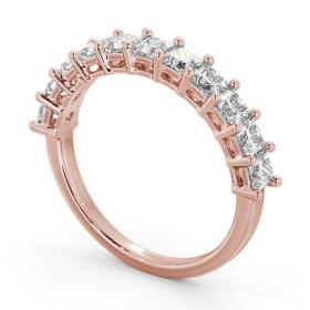 Half Eternity Princess Diamond Prong Set Ring 18K Rose Gold HE3_RG_THUMB1 
