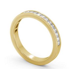 Half Eternity Princess Diamond Channel Set Ring 9K Yellow Gold HE7_YG_THUMB1 