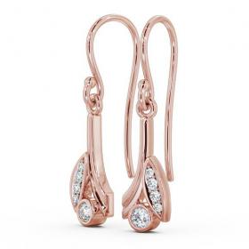 Drop Round Diamond Earrings 9K Rose Gold ERG90_RG_THUMB1 