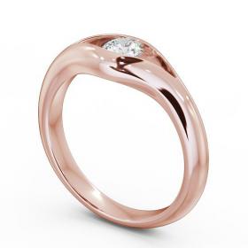 Round Diamond Tension Set Engagement Ring 18K Rose Gold Solitaire ENRD66_RG_THUMB1 
