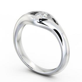 Round Diamond Tension Set Engagement Ring Platinum Solitaire ENRD66_WG_THUMB1 
