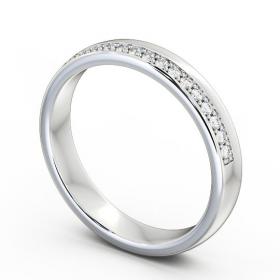 Half Eternity Round Diamond Offset Channel Wedding Ring Ring 9K White Gold HE31_WG_THUMB1 