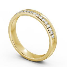 Half Eternity Round Diamond Offset Channel Wedding Ring Ring 9K Yellow Gold HE31_YG_THUMB1 