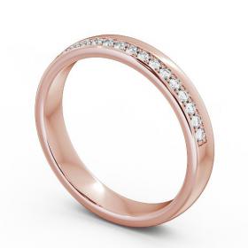 Half Eternity Round Diamond Offset Channel Wedding Ring Ring 18K Rose Gold HE31_RG_THUMB1 
