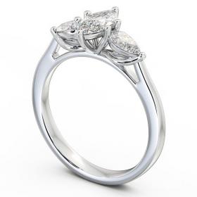 Three Stone Marquise and Pear Diamond Trilogy Ring 9K White Gold TH33_WG_THUMB1 