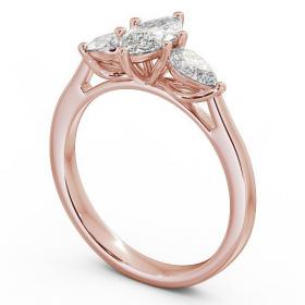 Three Stone Marquise and Pear Diamond Trilogy Ring 9K Rose Gold TH33_RG_THUMB1 