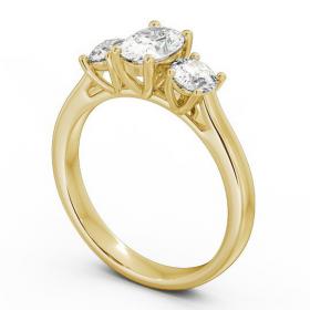 Three Stone Oval and Round Diamond Trilogy Ring 9K Yellow Gold TH37_YG_THUMB1 