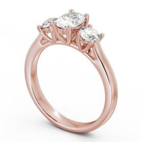 Three Stone Oval and Round Diamond Trilogy Ring 9K Rose Gold TH37_RG_THUMB1 