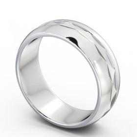 Mens Patterned Wedding Ring 18K White Gold WBM24_WG_THUMB1_1.jpg 