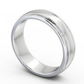 Mens Grooved Wedding Ring 18K White Gold WBM26_WG_THUMB1_1.jpg 