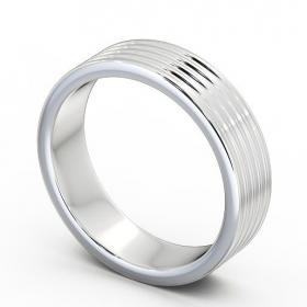 Mens Ribbed Wedding Ring 18K White Gold WBM31_WG_THUMB1_2.jpg 