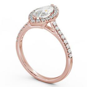Halo Marquise Diamond Engagement Ring 18K Rose Gold ENMA10_RG_THUMB1 