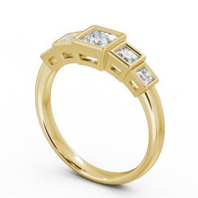 Five Stone Princess Diamond Graduating Style Ring 18K Yellow Gold FV22_YG_THUMB1 