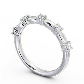 Five Stone Round Diamond Ring 18K White Gold FV24_WG_THUMB1 