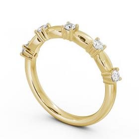 Five Stone Round Diamond Ring 18K Yellow Gold FV24_YG_THUMB1 