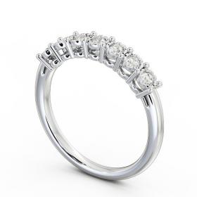 Seven Stone Round Diamond Illusion Setting Style Ring 18K White Gold SE17_WG_THUMB1 