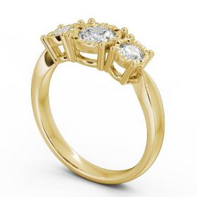 Three Stone Round Diamond Illusion Setting Style Ring 9K Yellow Gold TH39_YG_THUMB1 