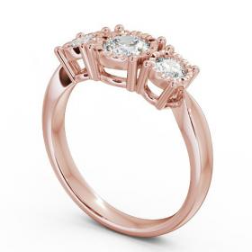 Three Stone Round Diamond Illusion Setting Style Ring 18K Rose Gold TH39_RG_THUMB1 