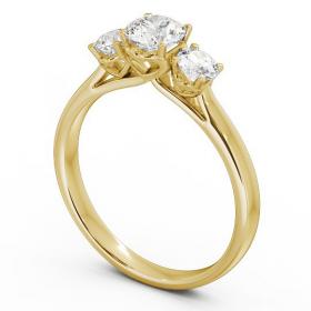Three Stone Round Diamond Trilogy Ring 9K Yellow Gold TH42_YG_THUMB1 