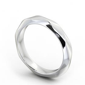 Ladies Textured Wedding Ring 9K White Gold WBF16_WG_THUMB1 
