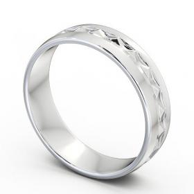 Mens Patterned Wedding Ring 18K White Gold WBM23_WG_THUMB1_2.jpg 