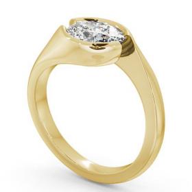 Oval Diamond Sweeping Tension Set Engagement Ring 18K Yellow Gold Solitaire ENOV3_YG_THUMB1 