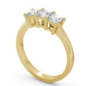 Three Stone Princess Diamond Trilogy Ring 18K Yellow Gold TH6_YG_THUMB1 