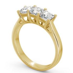 Three Stone Princess Diamond Trilogy Ring 18K Yellow Gold TH17_YG_THUMB1 