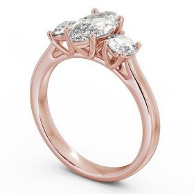 Three Stone Marquise and Round Diamond Trilogy Ring 9K Rose Gold TH36_RG_THUMB1 
