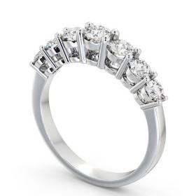 Seven Stone Round Diamond Graduating Design Ring 18K White Gold SE2_WG_THUMB1 