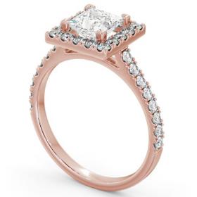 Halo Princess Diamond Majestic Engagement Ring 18K Rose Gold ENPR22_RG_THUMB1 
