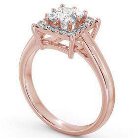 Halo Princess Diamond 8 Prong Engagement Ring 18K Rose Gold ENPR26_RG_THUMB1 