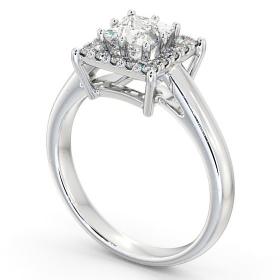 Halo Princess Diamond 8 Prong Engagement Ring Platinum ENPR26_WG_THUMB1 