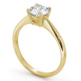 Round Diamond Classic Engagement Ring 18K Yellow Gold Solitaire ENRD91_YG_THUMB1 