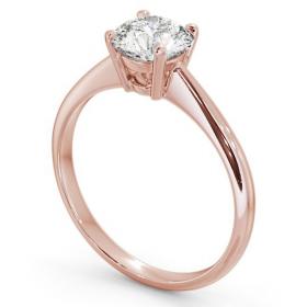 Round Diamond Classic Engagement Ring 18K Rose Gold Solitaire ENRD91_RG_THUMB1 