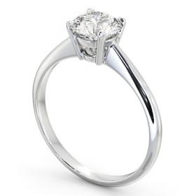 Round Diamond Classic Engagement Ring Platinum Solitaire ENRD91_WG_THUMB1 