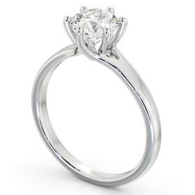 Round Diamond 6 Prong Engagement Ring 18K White Gold Solitaire ENRD97_WG_THUMB1 