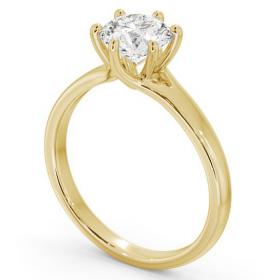 Round Diamond 6 Prong Engagement Ring 18K Yellow Gold Solitaire ENRD97_YG_THUMB1 
