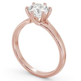 Round Diamond 6 Prong Engagement Ring 18K Rose Gold Solitaire ENRD97_RG_THUMB1 