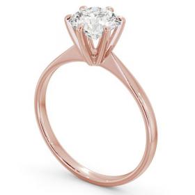 Round Diamond 6 Prong Raised Setting Engagement Ring 9K Rose Gold Solitaire ENRD98_RG_THUMB1 