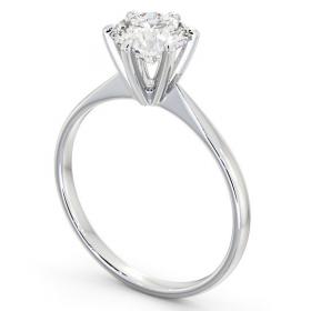 Round Diamond 6 Prong Raised Setting Engagement Ring 18K White Gold Solitaire ENRD98_WG_THUMB1 